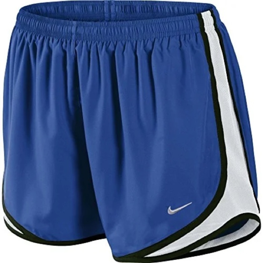 Nike Dri Fit Tempo Blue Lined Shorts | Small